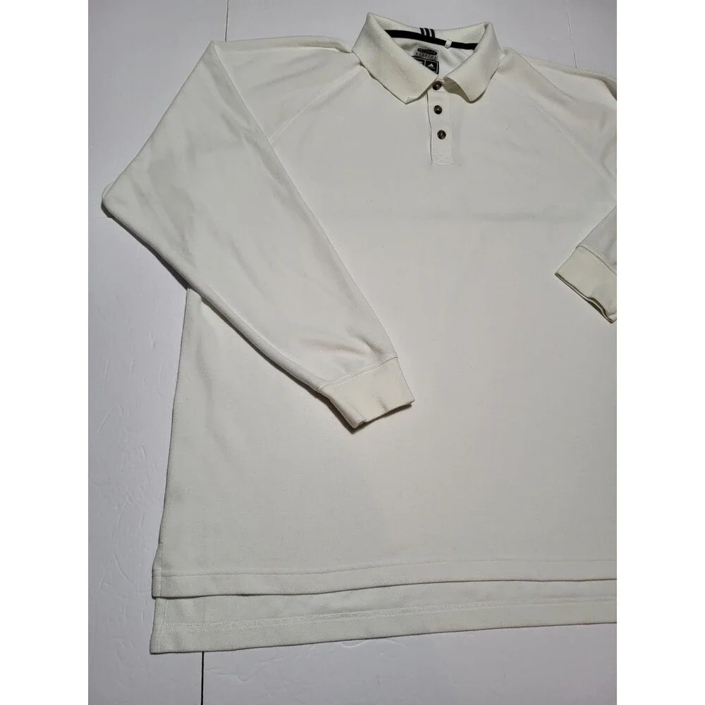 (#L3) Adidas Climalite Stretch Long Sleeve SIZE MEN'S 2XL WHITE